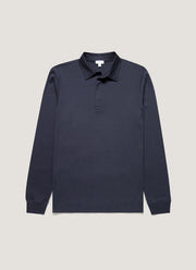 Men's Heavyweight Rugby Polo Shirt in Navy