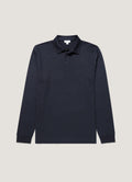Men's Heavyweight Rugby Polo Shirt in Midnight Navy