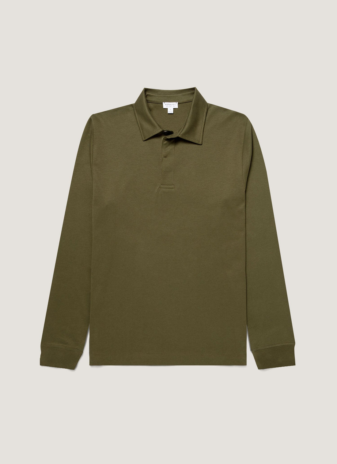 Men's Heavyweight Rugby Polo Shirt in Deep Olive