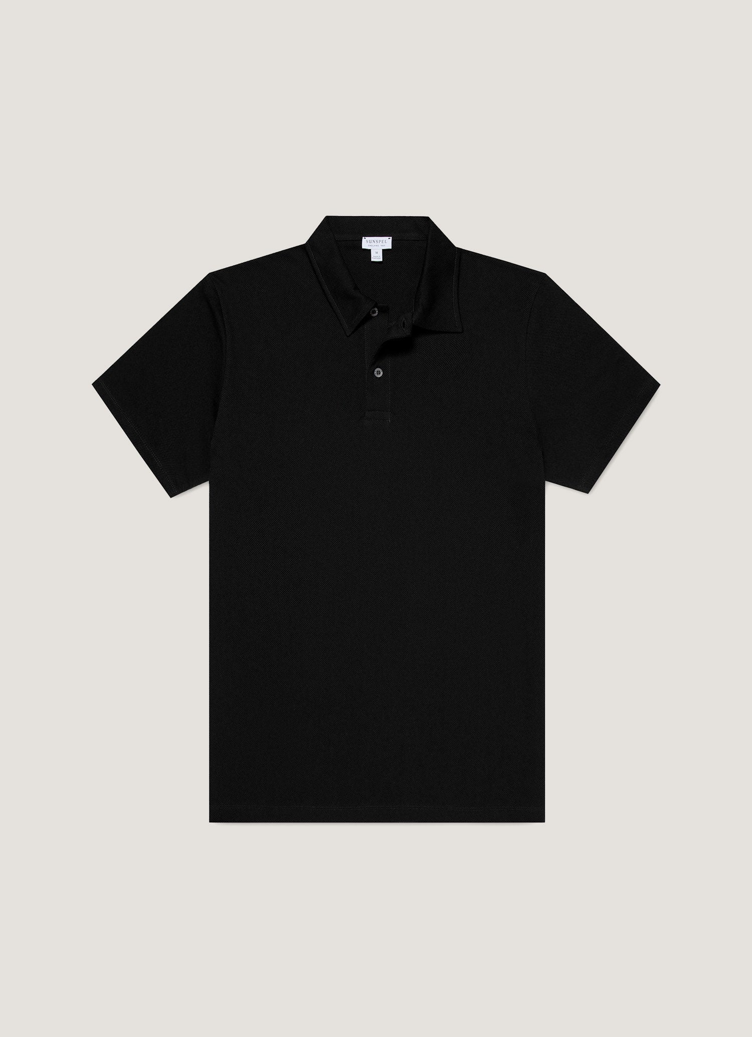 Men's Regular Fit Riviera Polo Shirt in Black