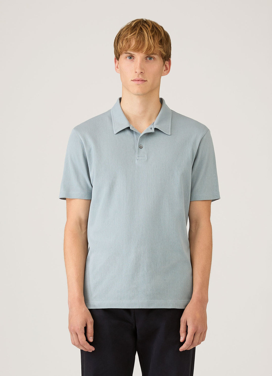Men's Regular Fit Riviera Polo Shirt in Stone Blue