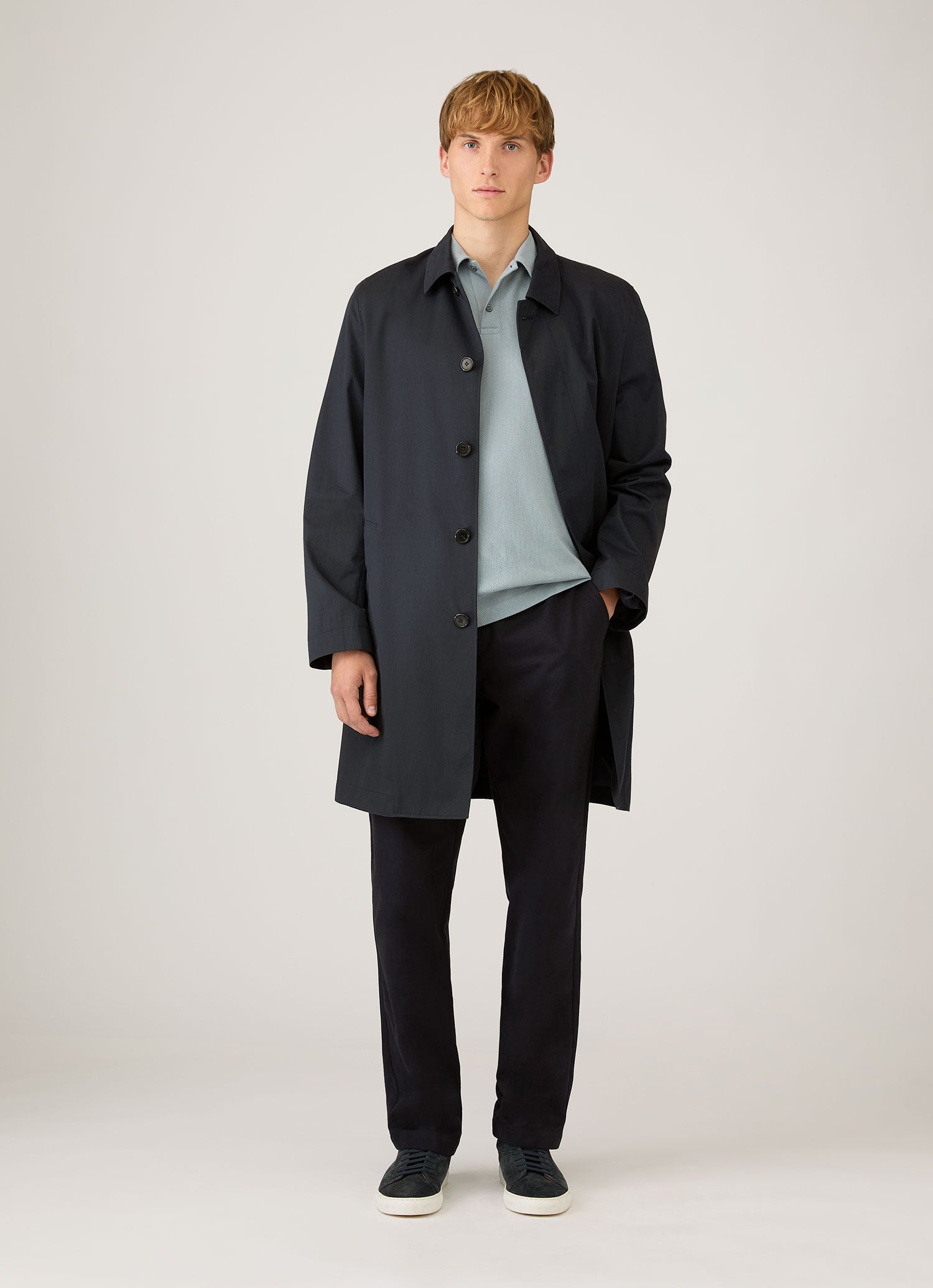 Men's Regular Fit Riviera Polo Shirt in Stone Blue