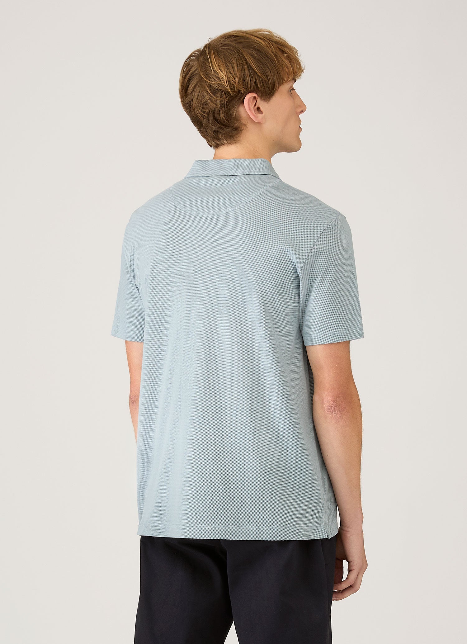 Men's Regular Fit Riviera Polo Shirt in Stone Blue