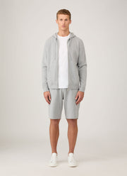 Men's Loopback Shorts in Grey Melange