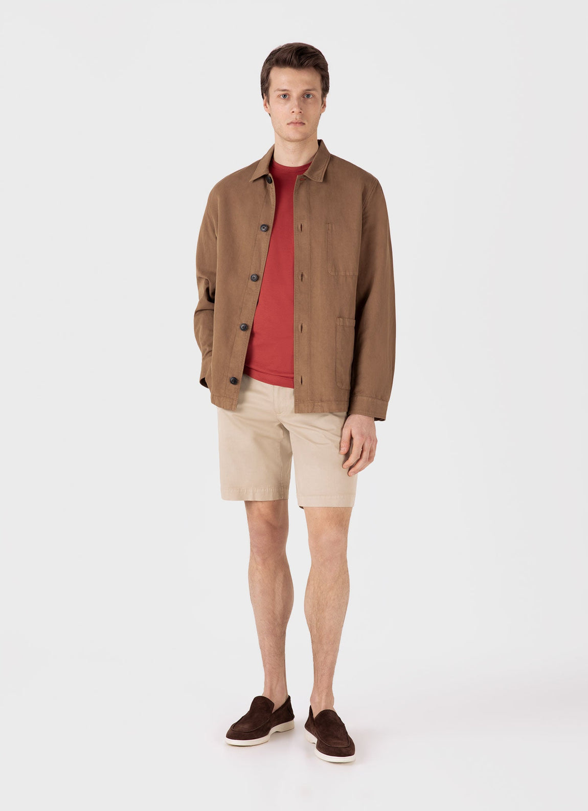 Men's Chino Shorts in Light Stone