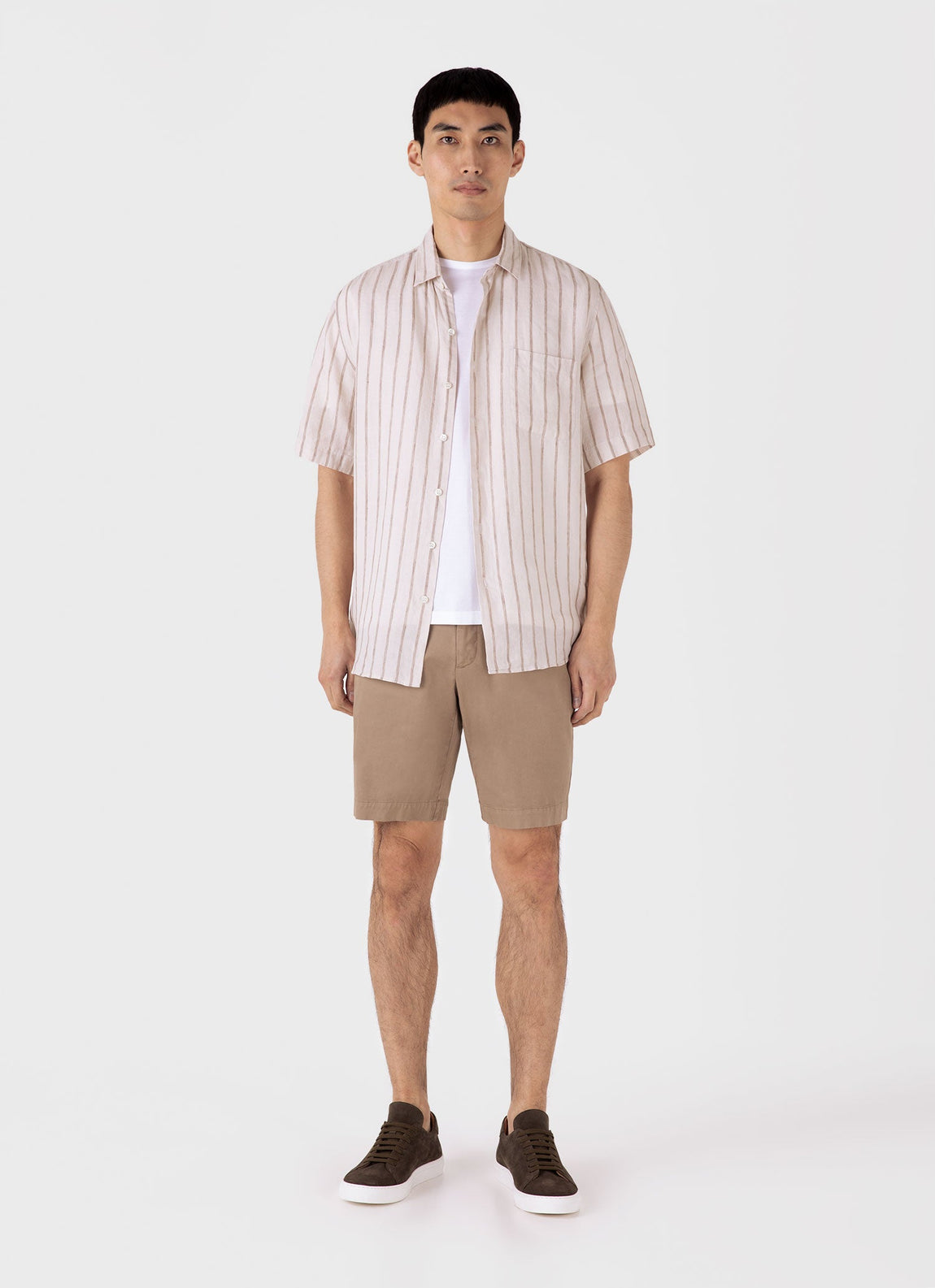 Men's Chino Shorts in Dark Stone
