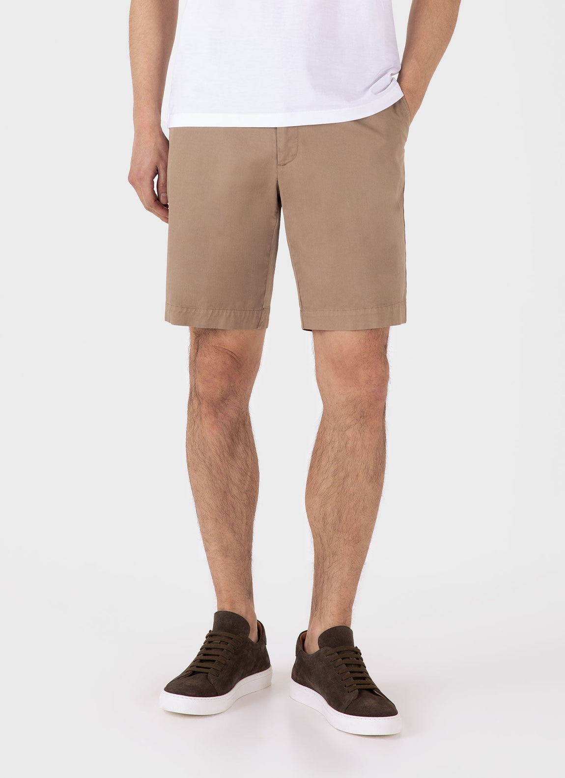 Men's Chino Shorts in Dark Stone