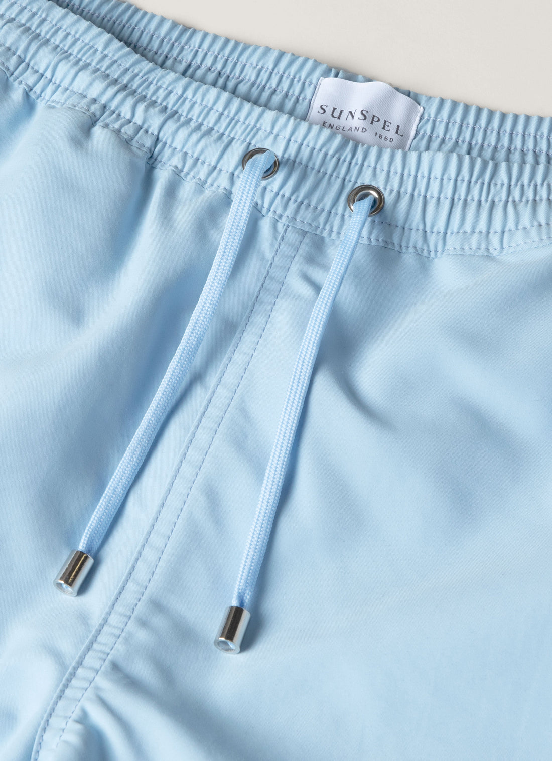 Men's Drawstring Swim Shorts in Light Blue