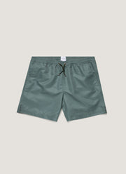 Men's Drawstring Swim Shorts in Dusk Green