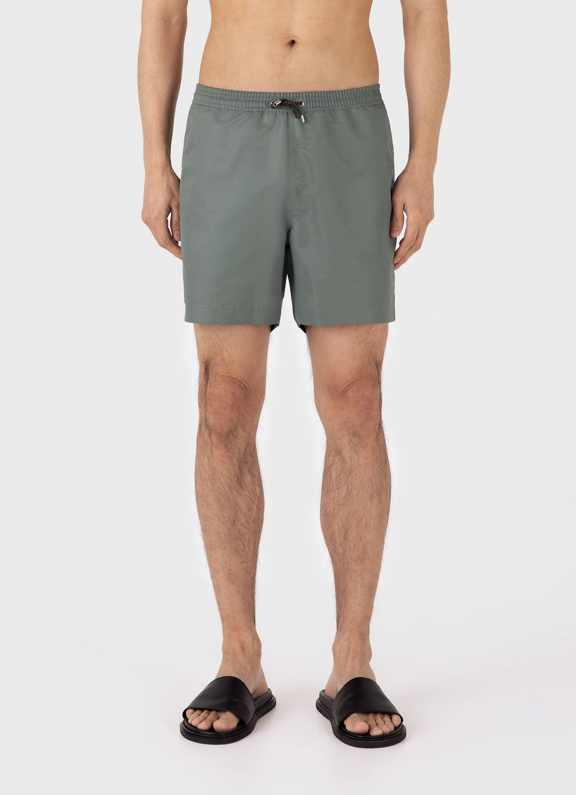 Men's Drawstring Swim Shorts in Dusk Green