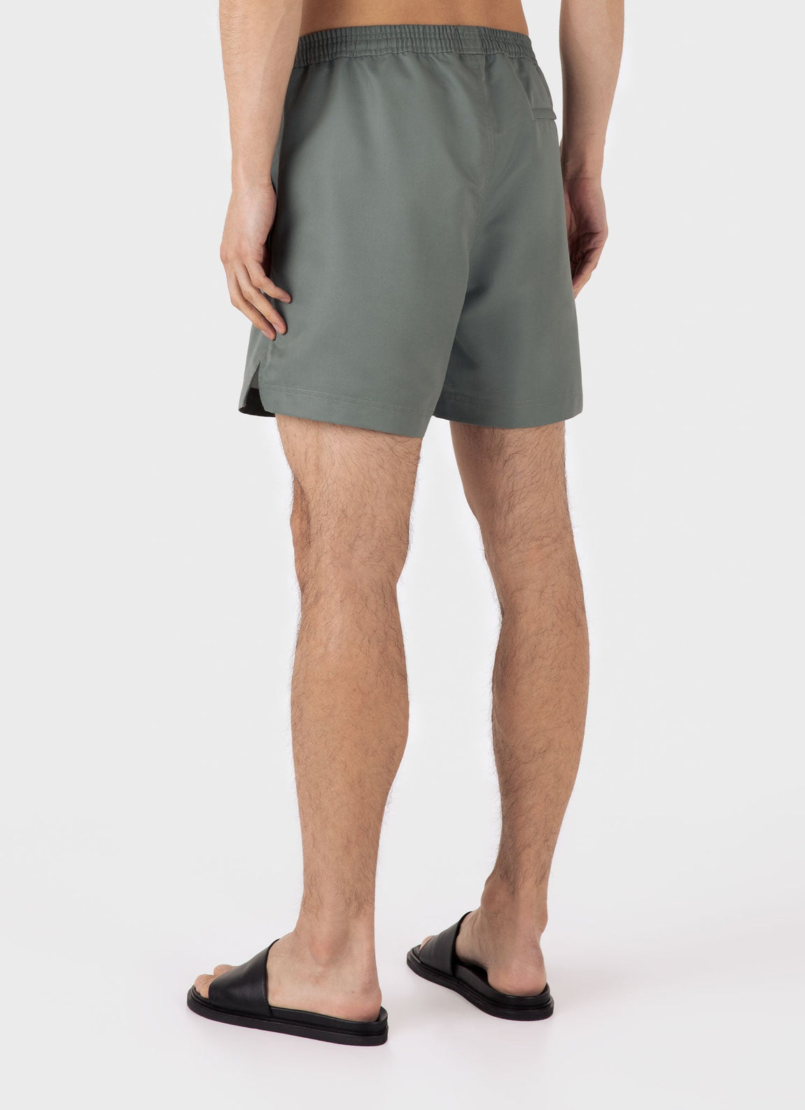 Men's Drawstring Swim Shorts in Dusk Green