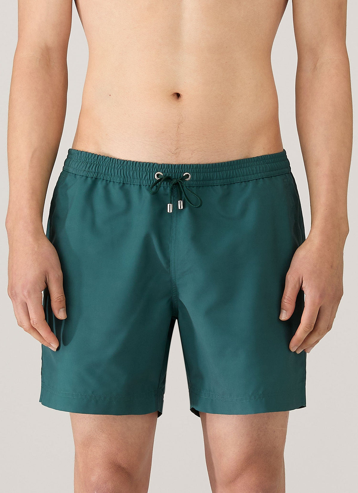 Men's Drawstring Swim Shorts in Forest