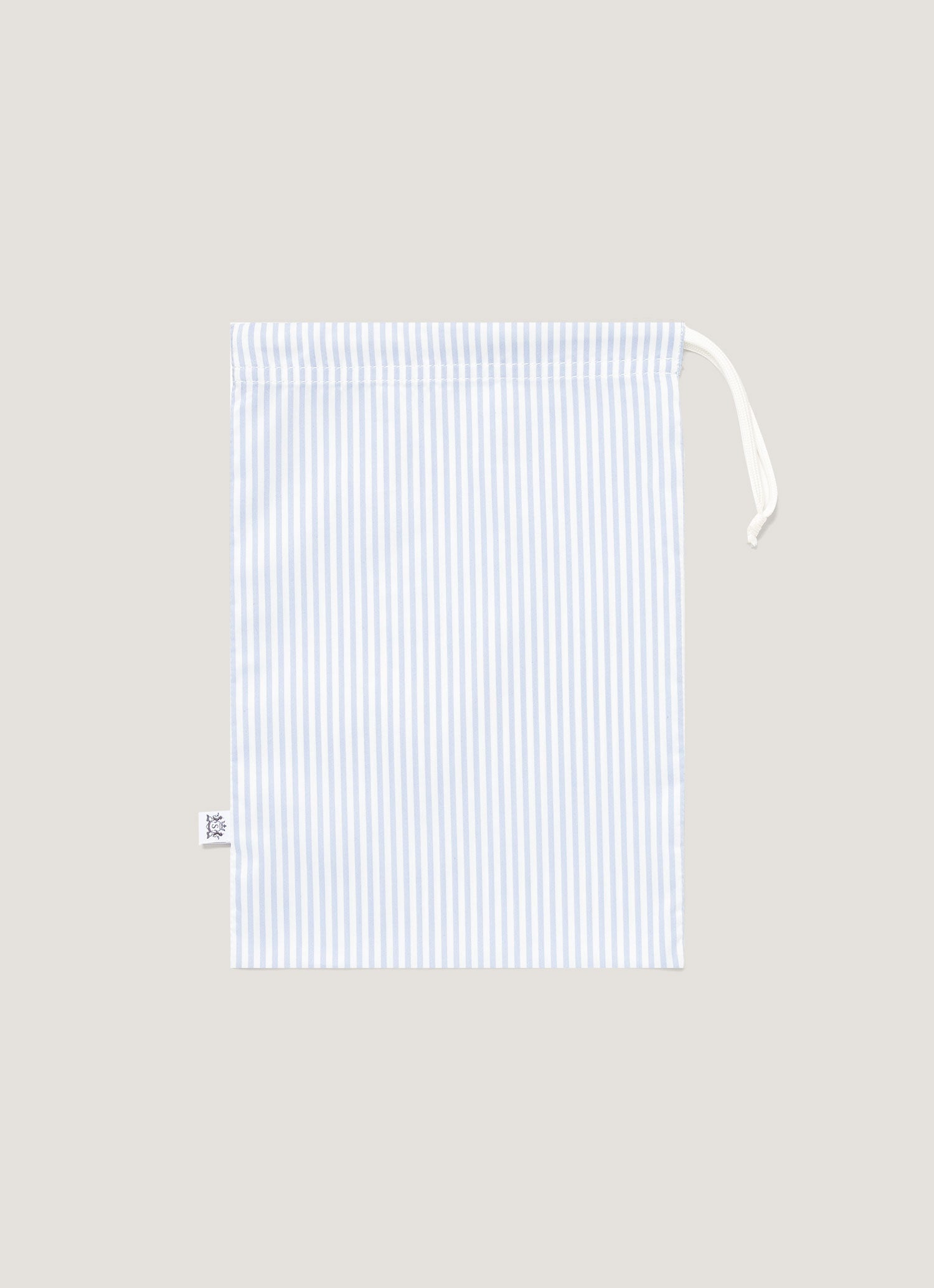 Men's Drawstring Swim Short in White/Cool Blue