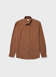 Men's Fine Cord Shirt in Pecan