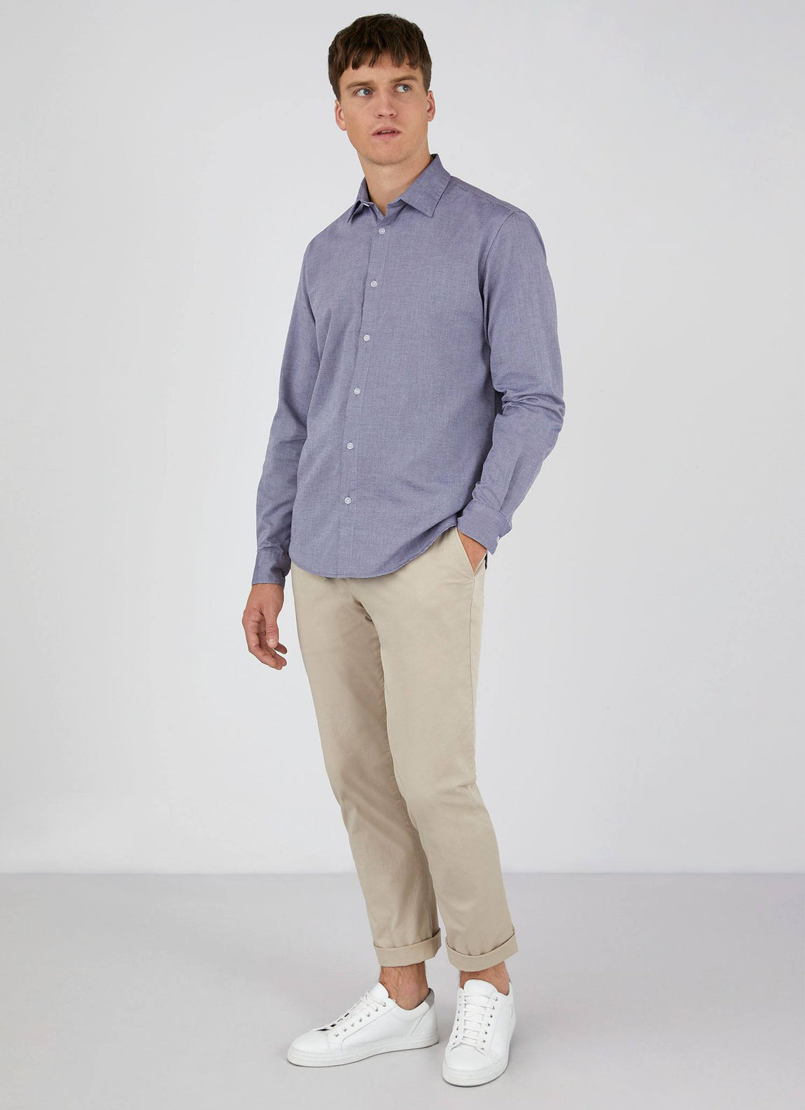 Men's Oxford Shirt in Light Blue