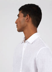 Men's Linen Shirt in White