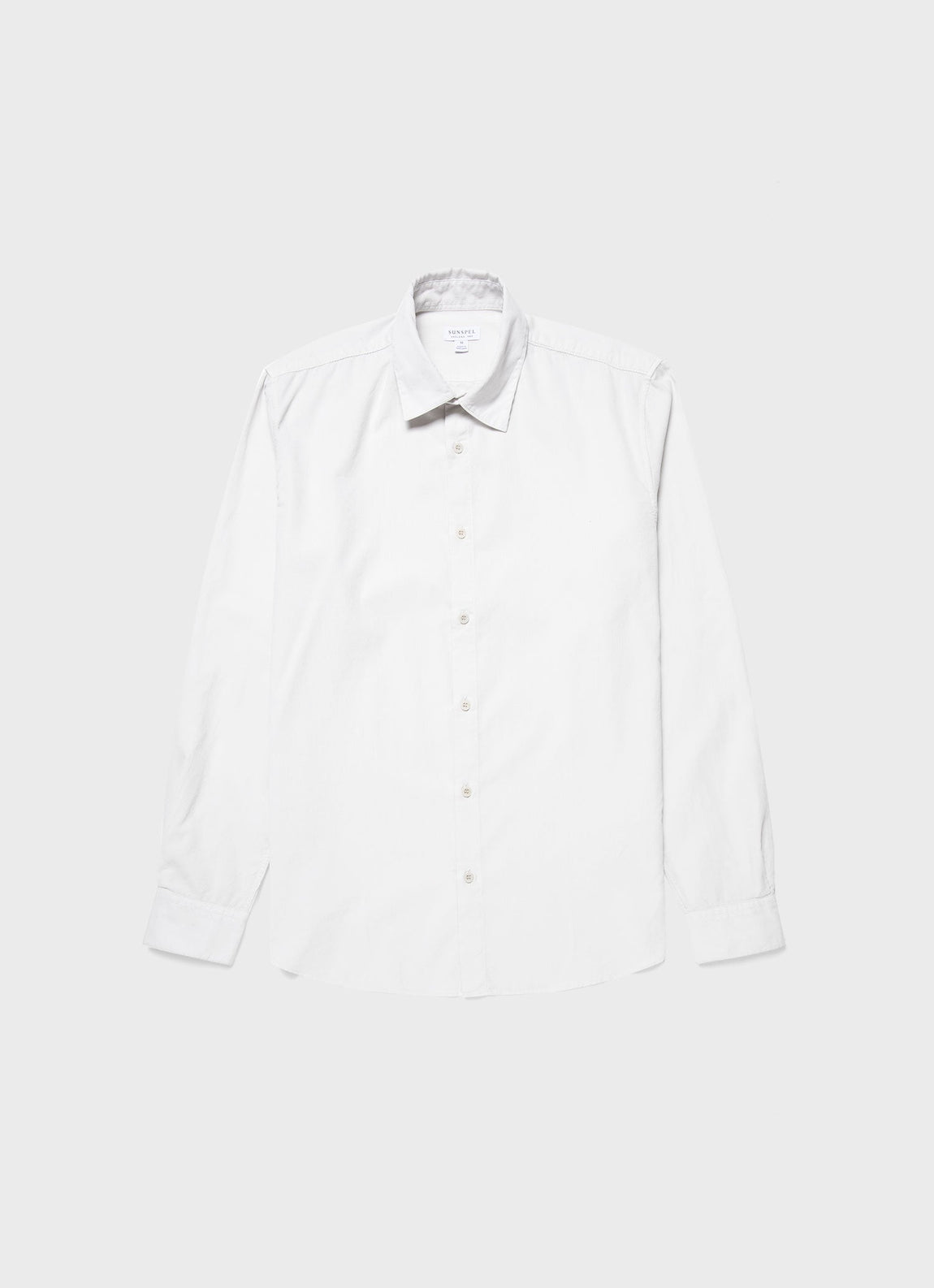 Men's Fine Cord Shirt in Chalk
