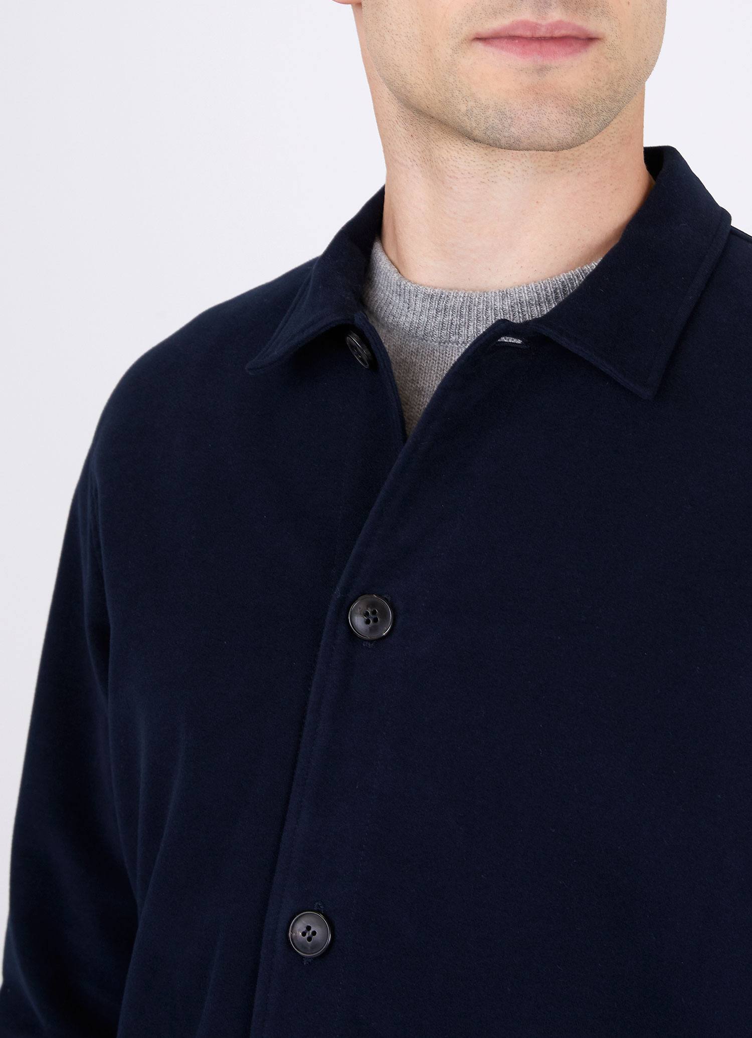 Men's Moleskin Twin Pocket Jacket in Navy