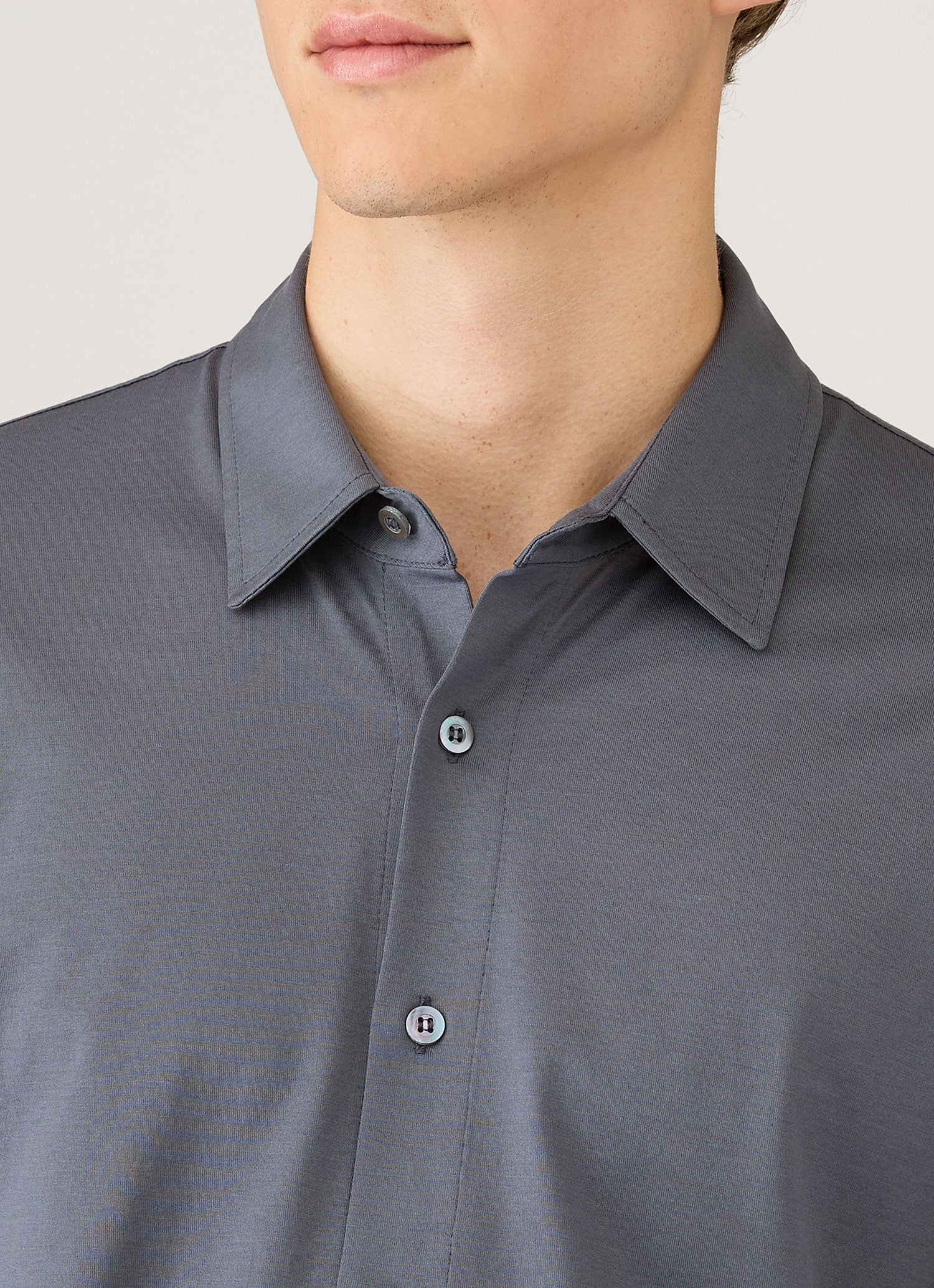 Men's Classic Jersey Shirt in Slate Blue