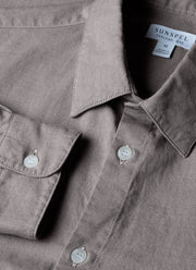 Men's Oxford Shirt in Light Khaki