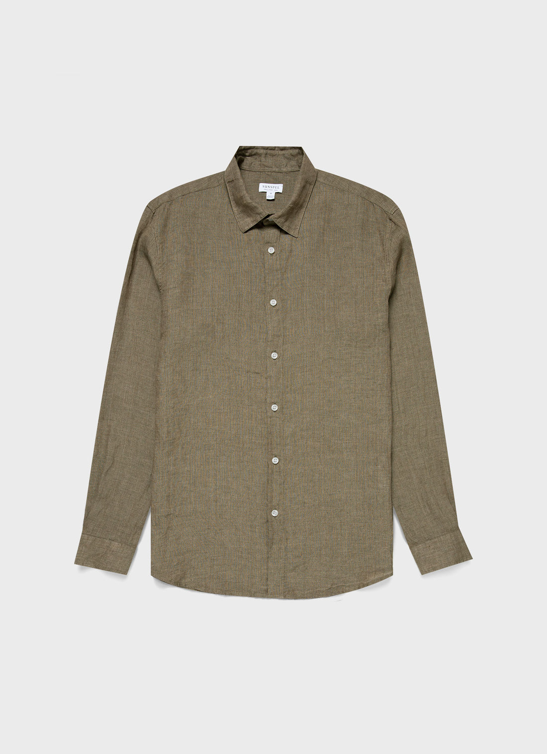 Men's Linen Shirt in Khaki
