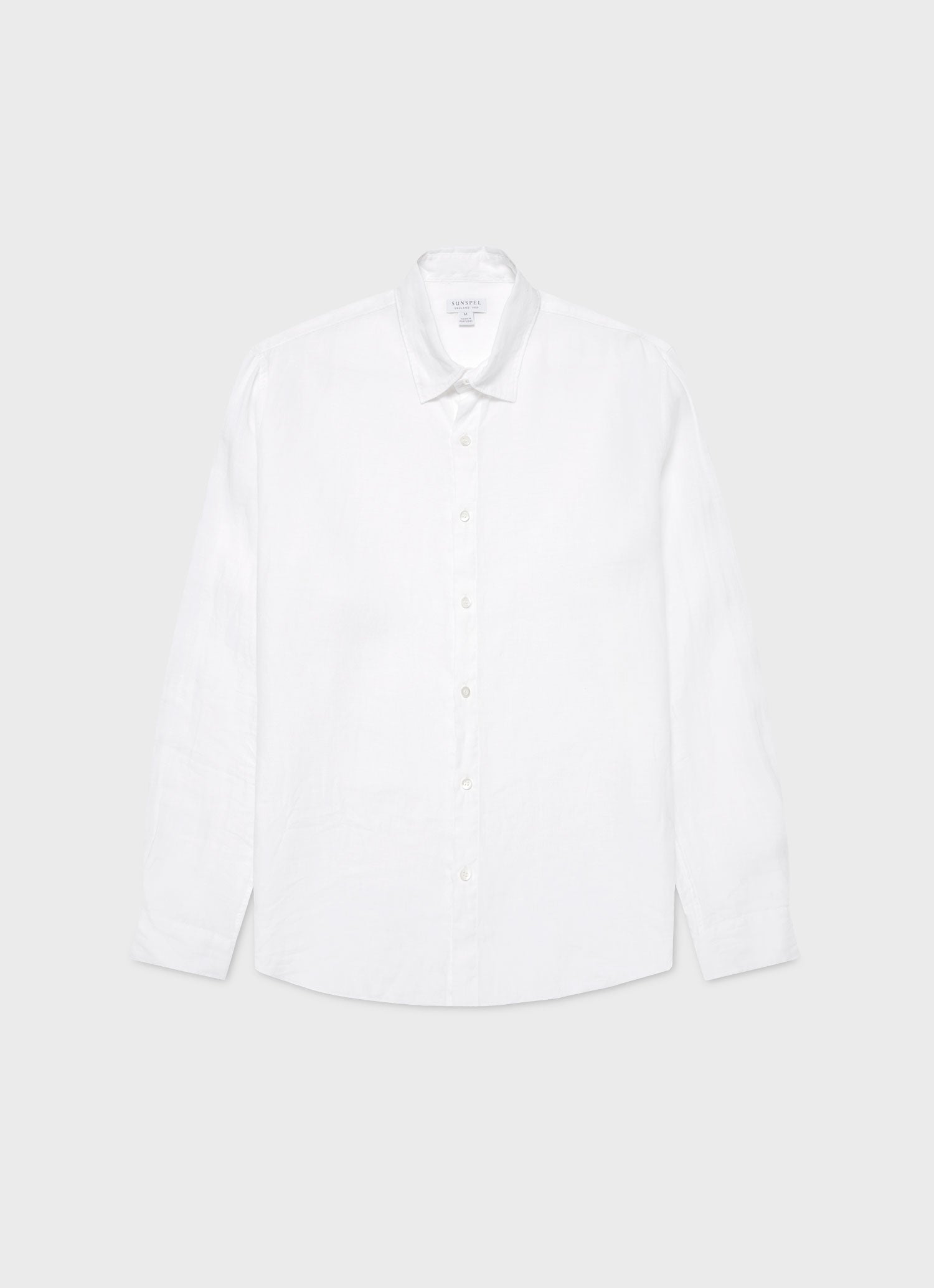 Men's Linen Shirt in White