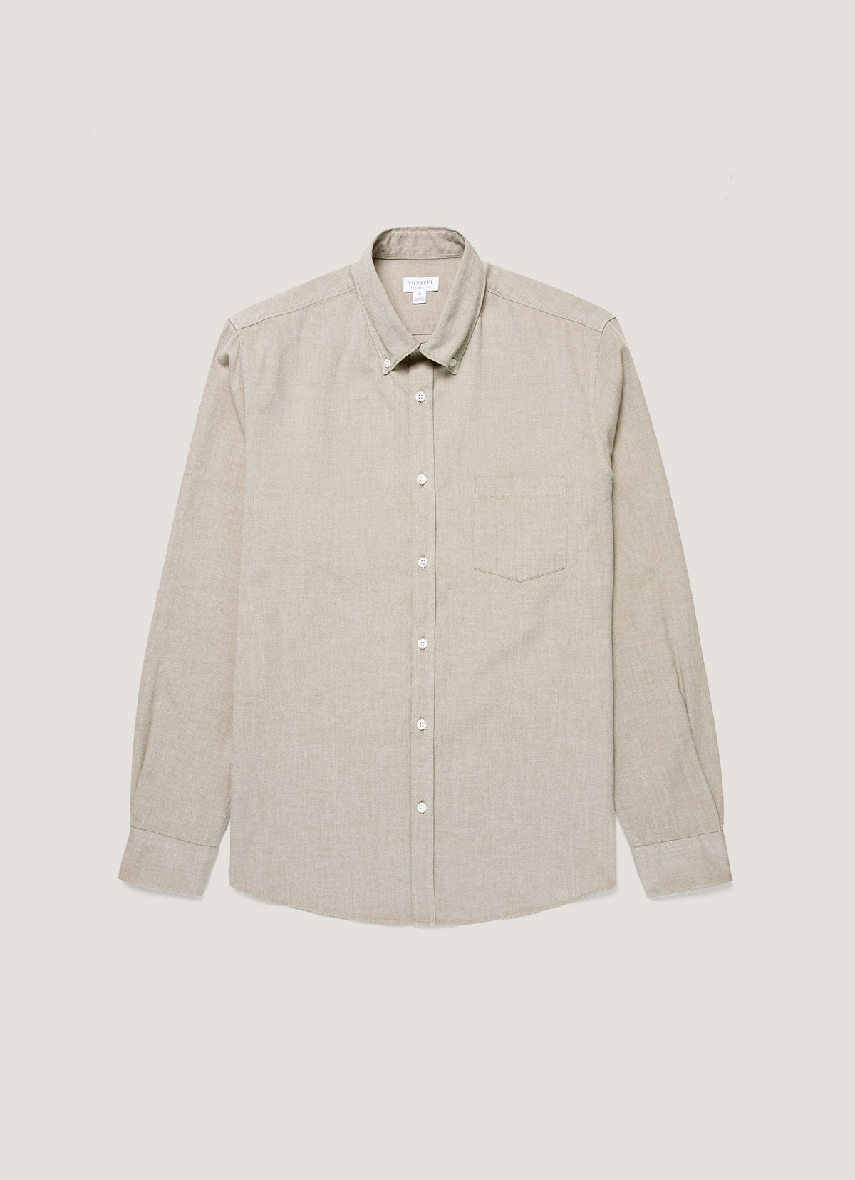 Men's Button Down Oxford Shirt in Light Khaki