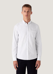 Men's Button Down Oxford Shirt in White
