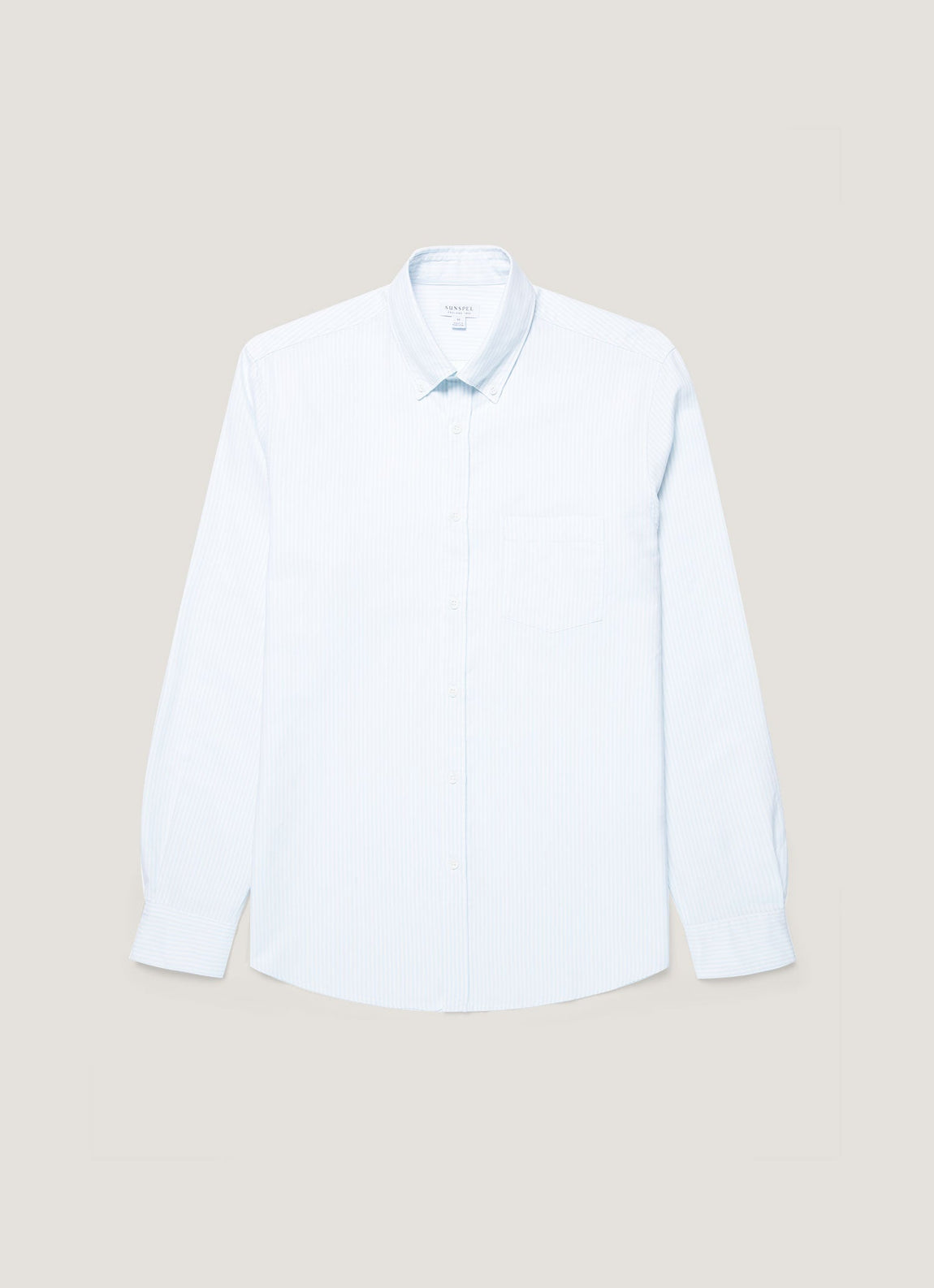 Men's Button Down Oxford Shirt in Light Blue/White