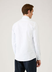 Men's Button Down Oxford Shirt in Light Blue/White