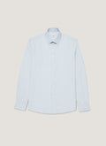 Men's Cotton Cashmere Shirt in Light Blue
