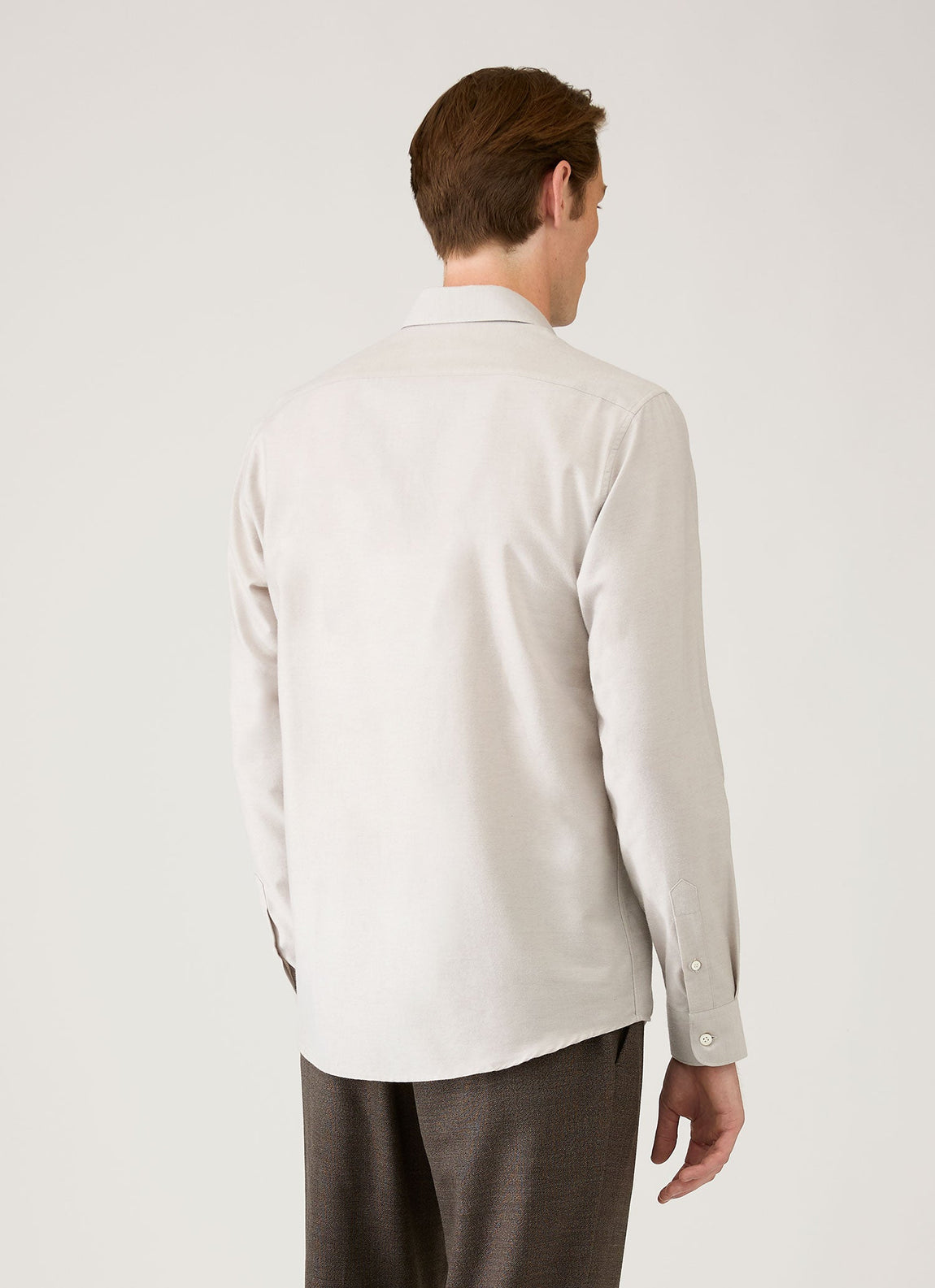 Men's Cotton Cashmere Shirt in Ash