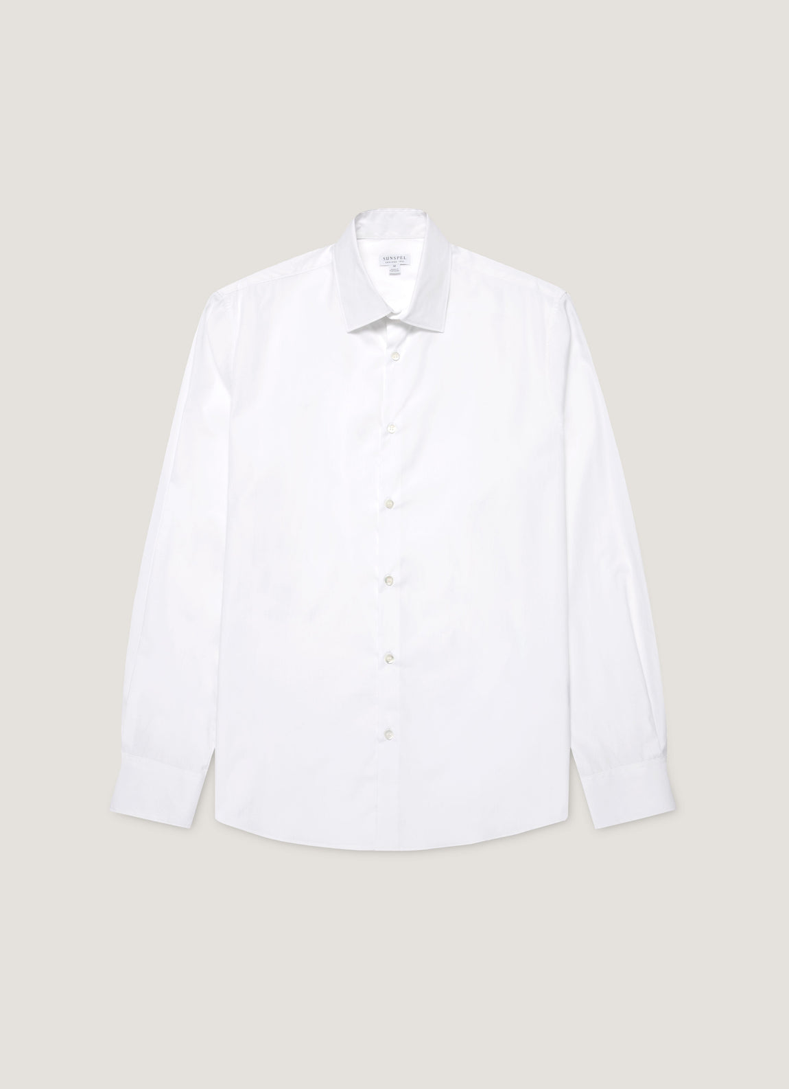 Men's Cotton Stretch Shirt in White