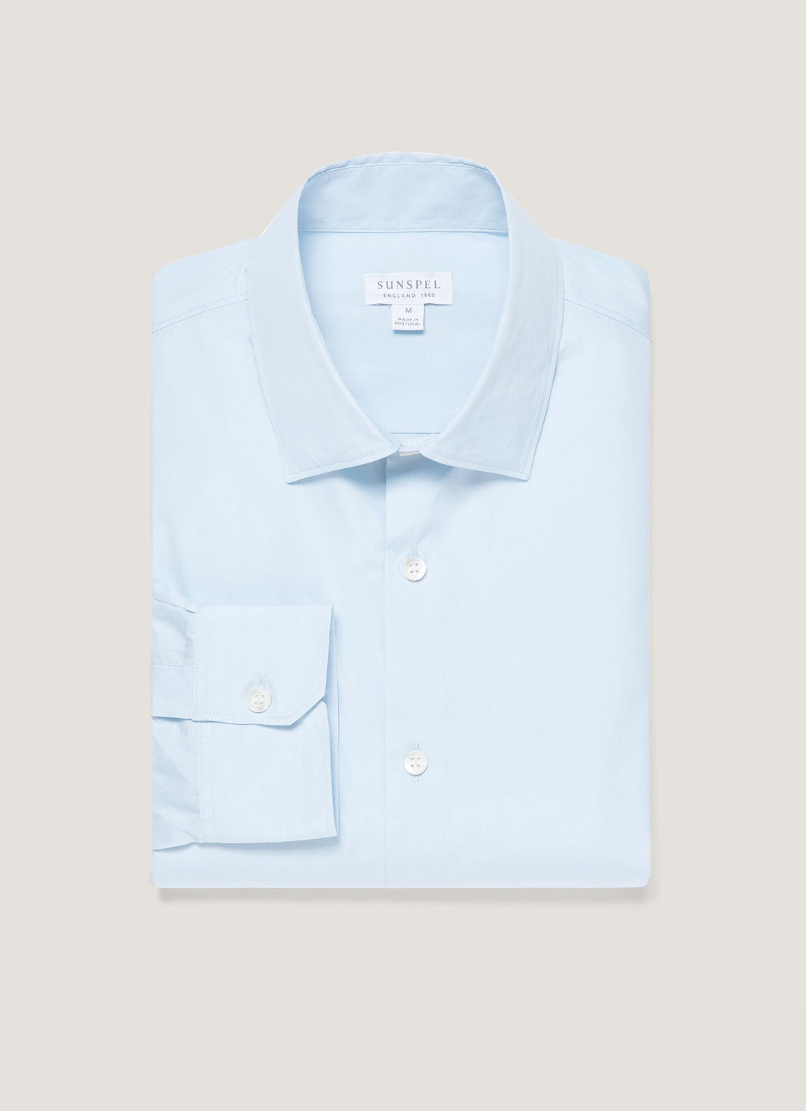 Men's Cutaway Collar Shirt in Light Blue