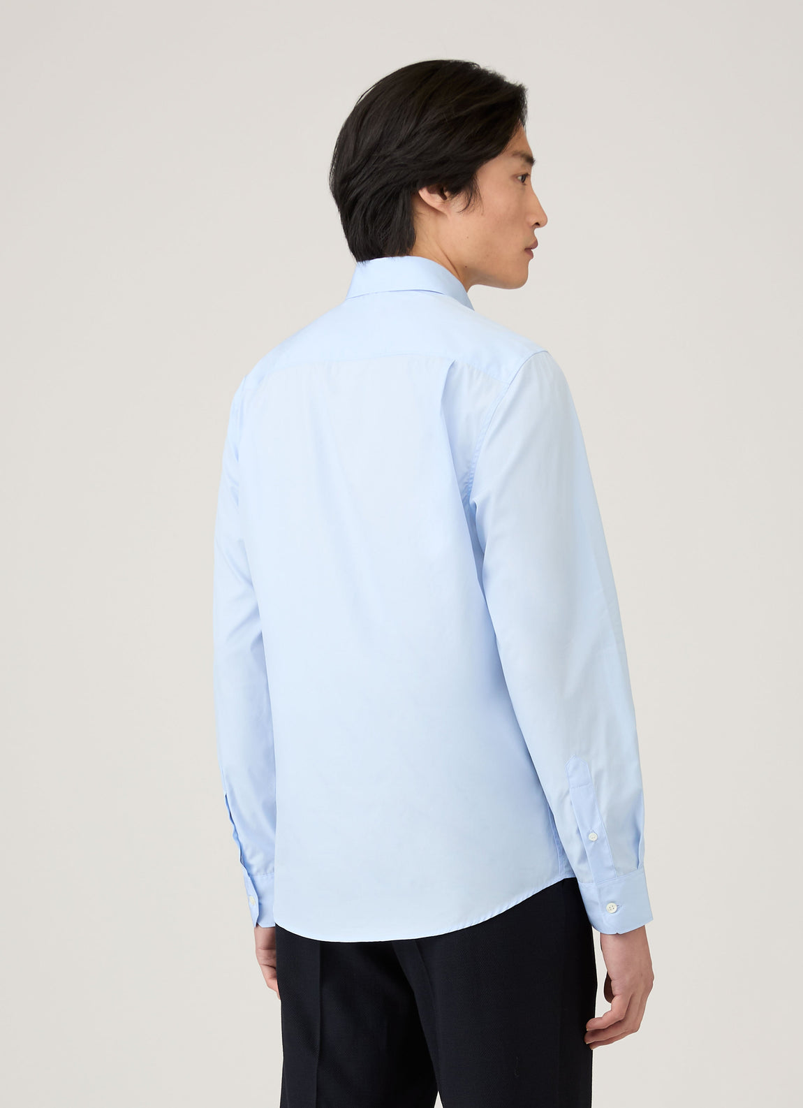 Men's Cutaway Collar Shirt in Light Blue