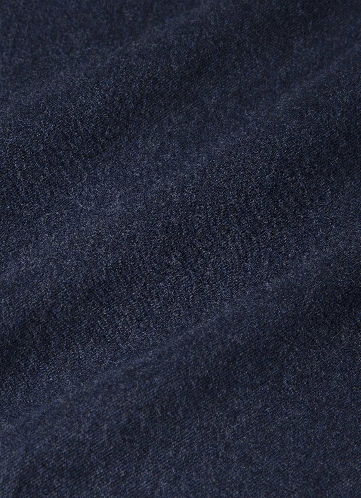 Men's Button Down Flannel Shirt in Navy Melange
