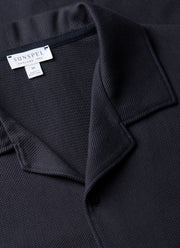 Men's Riviera Camp Collar Shirt in Navy