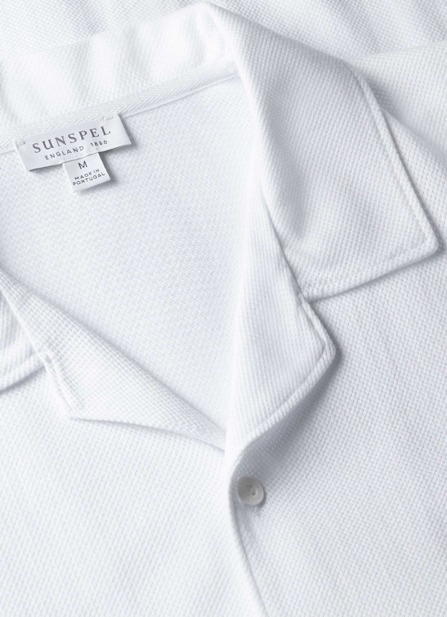 Men's Riviera Camp Collar Shirt in White
