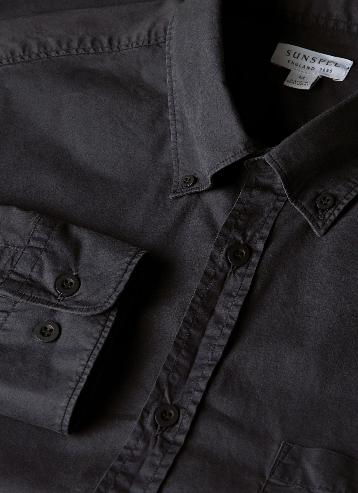 Men's Button Down Poplin Shirt in Navy