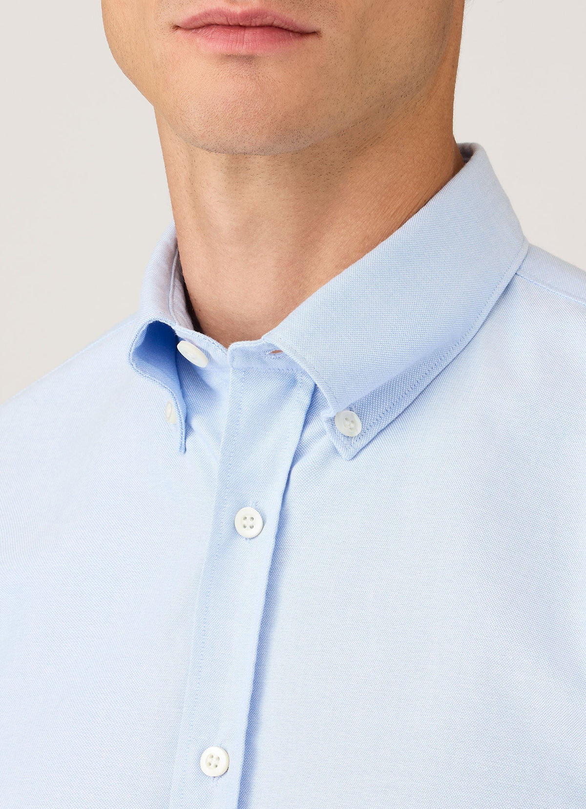 Men's Button Down Oxford Shirt in Light Blue