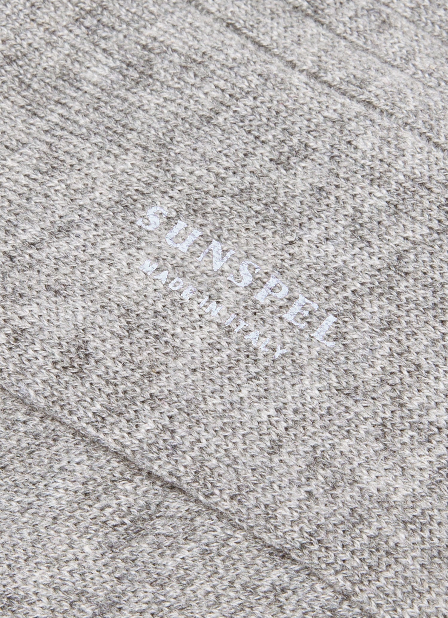 Men's Cashmere Ribbed Socks in Mid Grey Melange