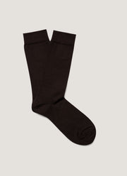Men's Cotton Socks in Truffle