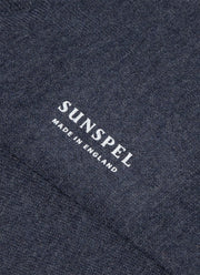 Men's Cotton Socks in Slate Blue