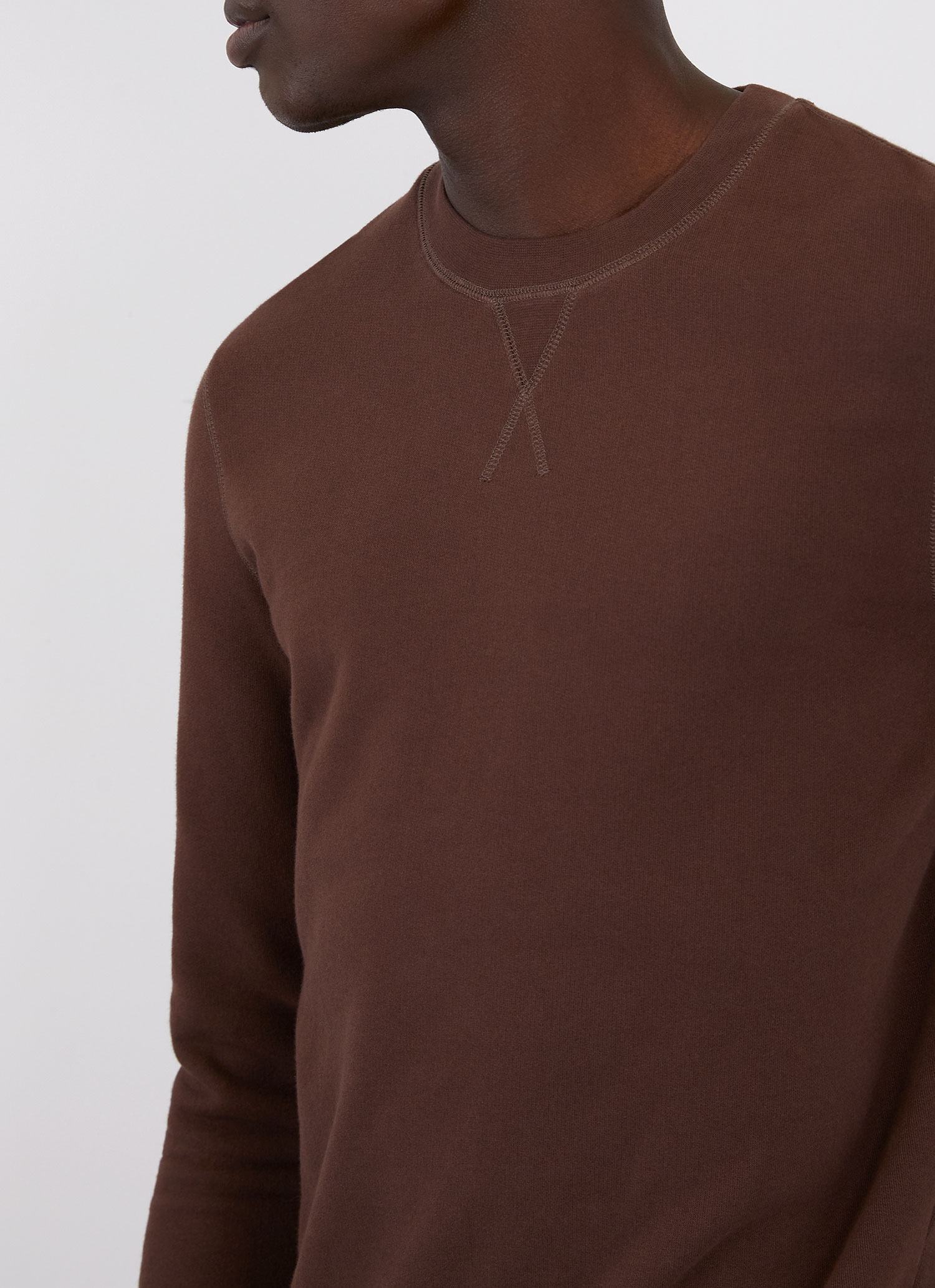 Men's Loopback Sweatshirt in Cocoa