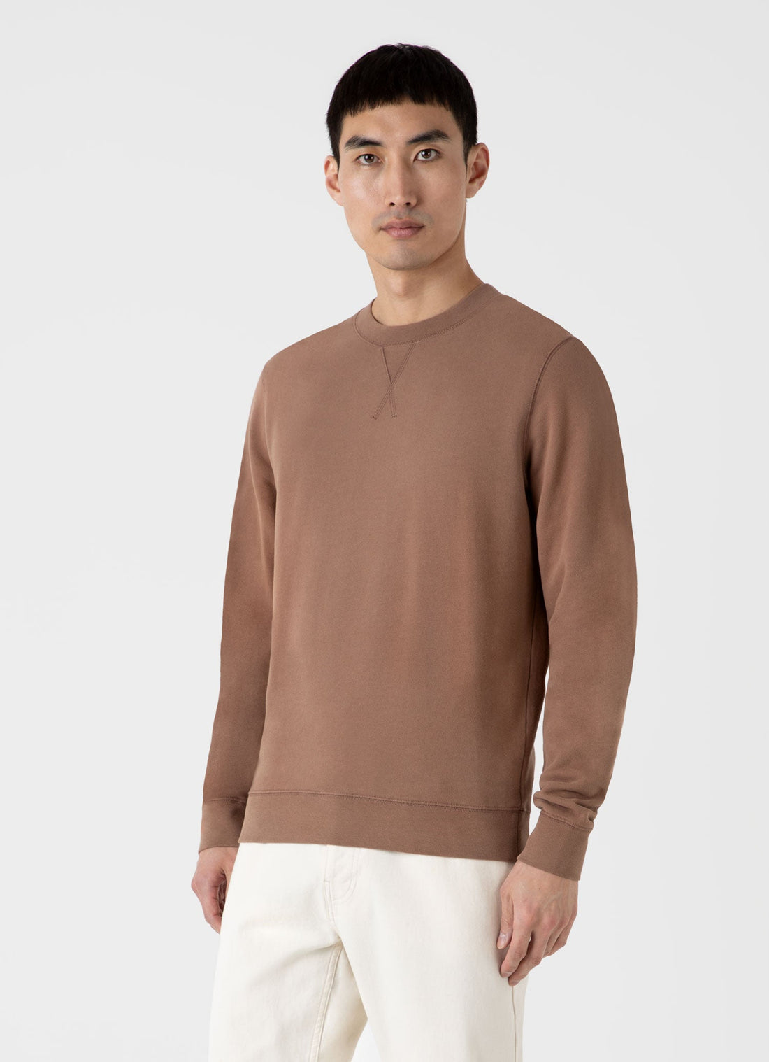 Men's Loopback Sweatshirt in Dark Sand