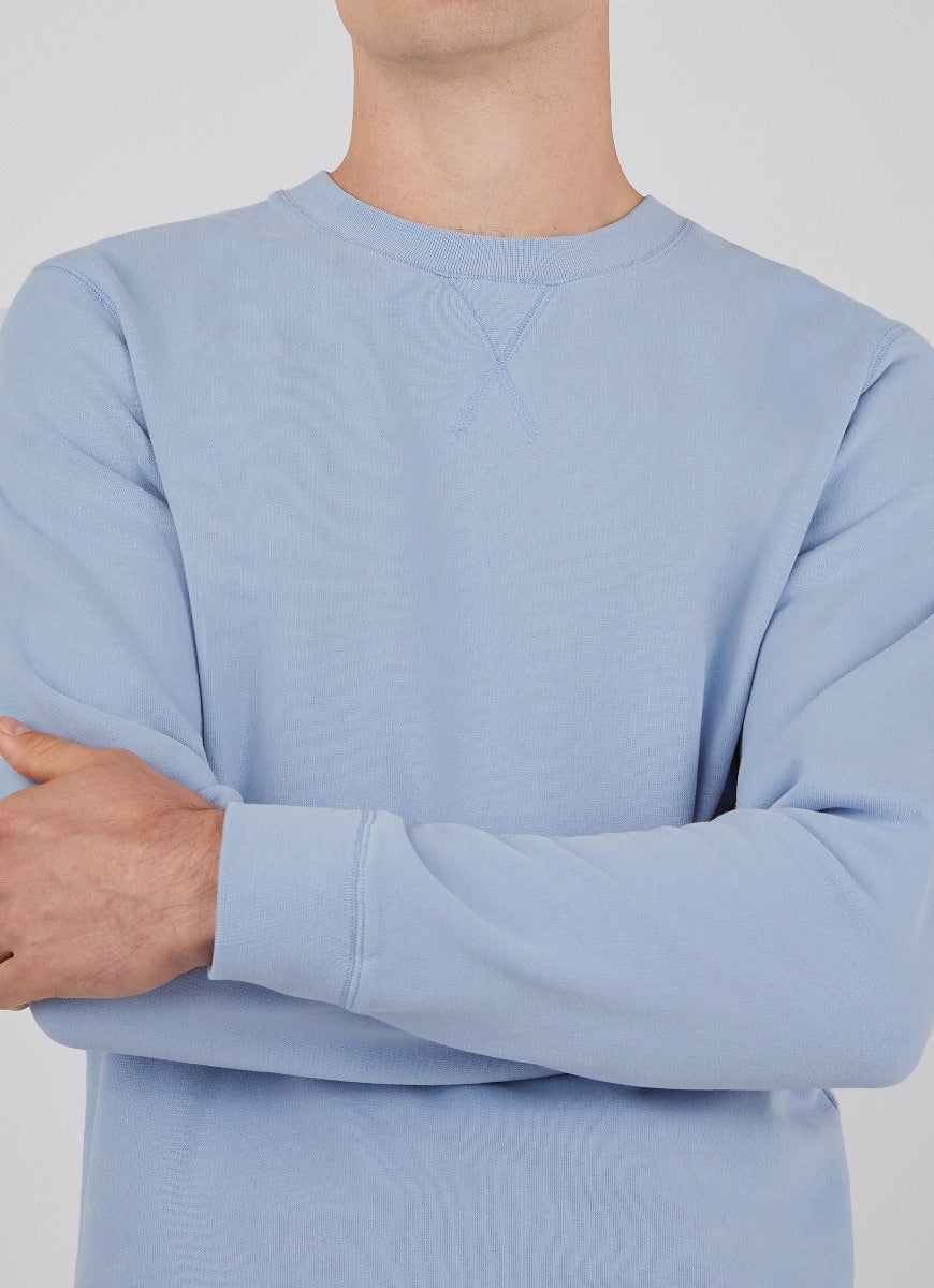 Men's Loopback Sweatshirt in Washed Denim