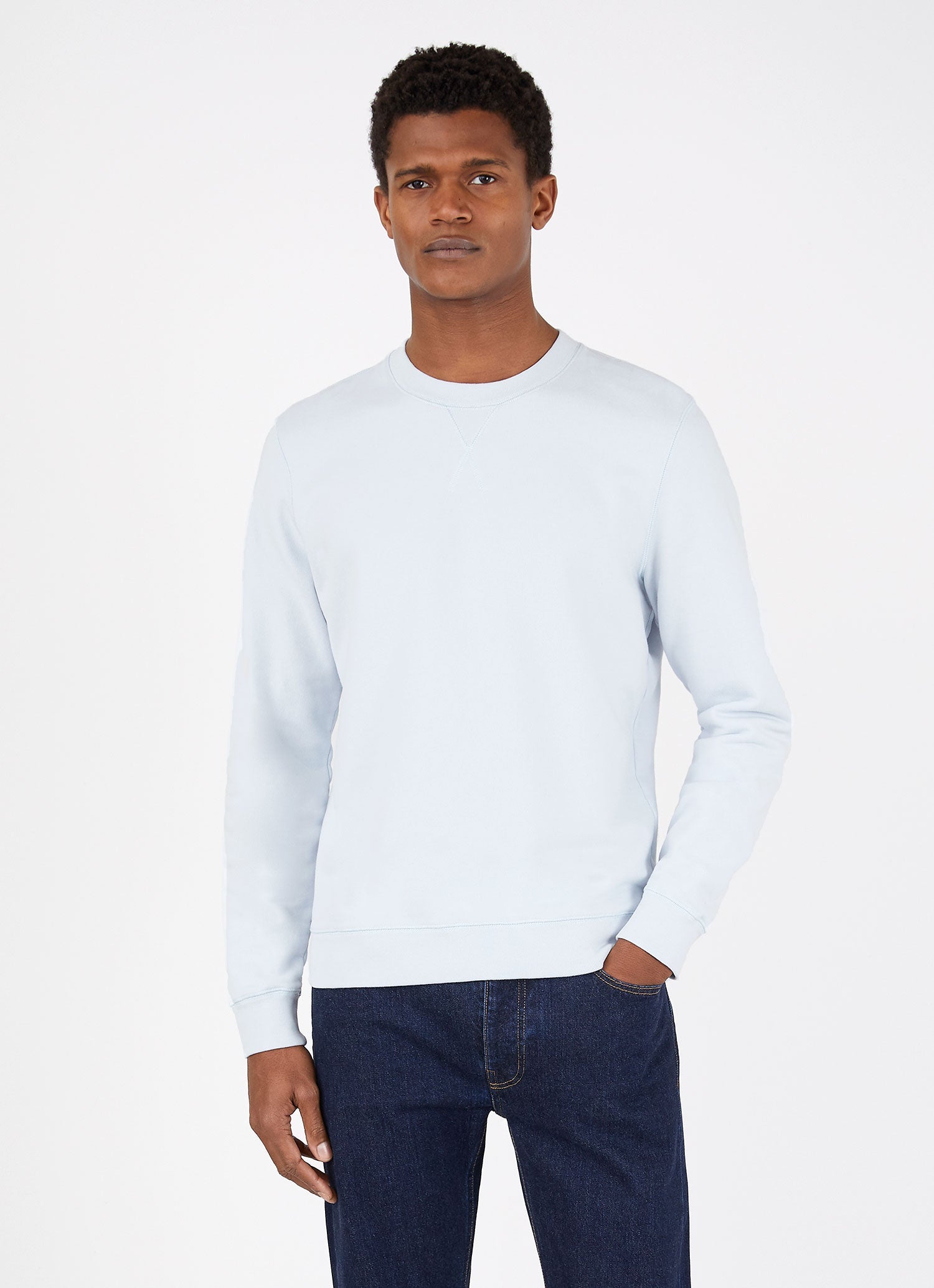 Men's Loopback Sweatshirt in Powder Blue