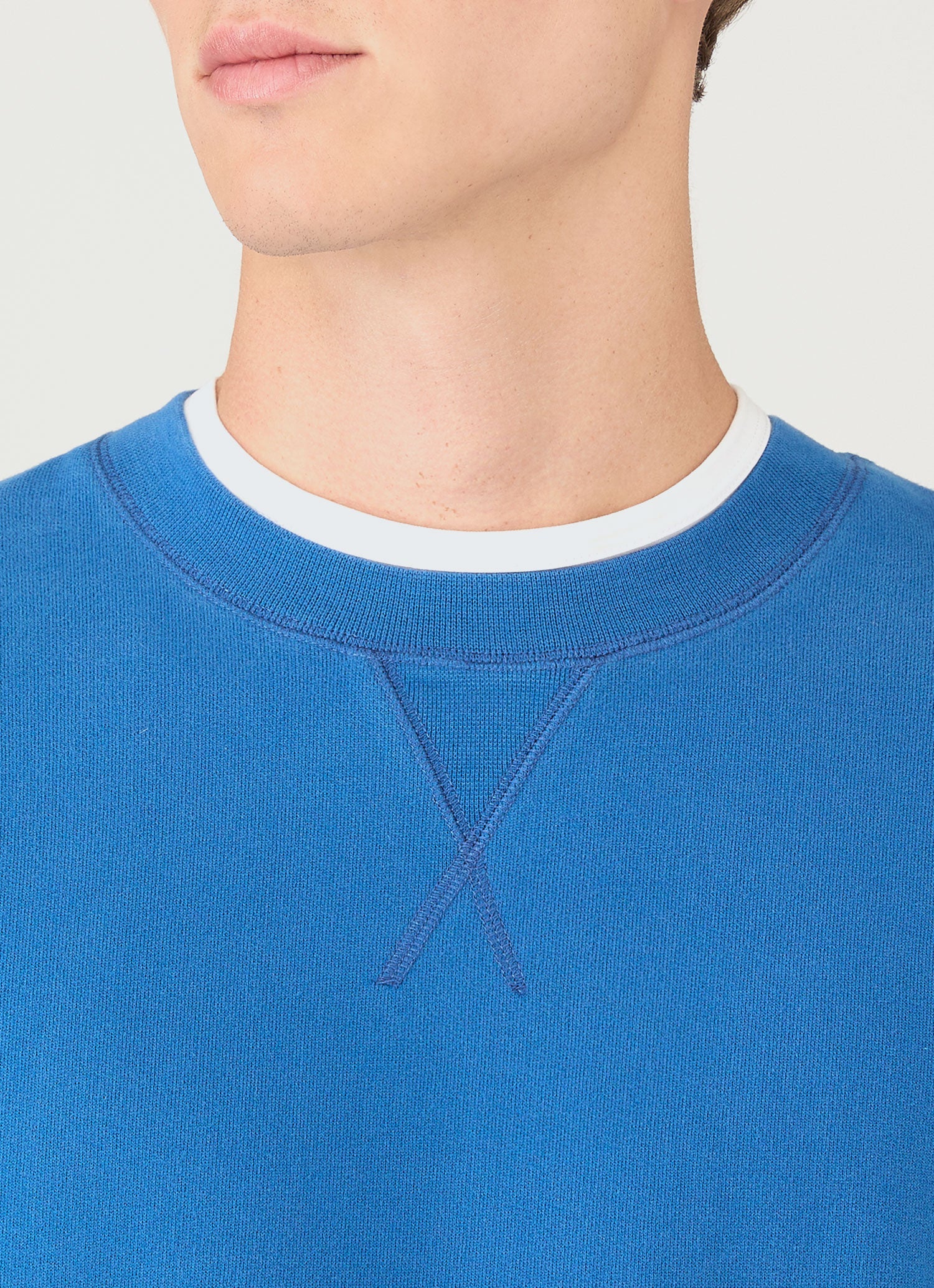 Men's Loopback Sweatshirt in Cobalt