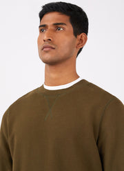 Men's Loopback Sweatshirt in Dark Moss