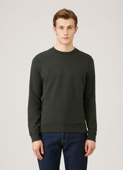 Men's Loopback Sweatshirt in Dark Green